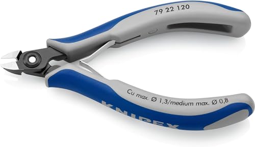 Knipex Precision Electronics Diagonal Cutter burnished, with multi-component grips 120 mm 79 22 120