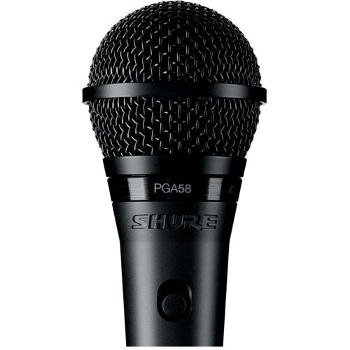 (Black, 3 Pin XLR) Shure PGA58 Cardioid Dynamic Vocal Microphone
