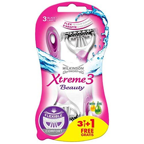 Wilkinson Sword Wilkinson - 7000712C - Xtreme 3 - Beauty Pack of 3 Razors + 1 Free - Pack of 2