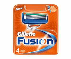 Gillette Fusion Ersatzklingen, 4er-Pack