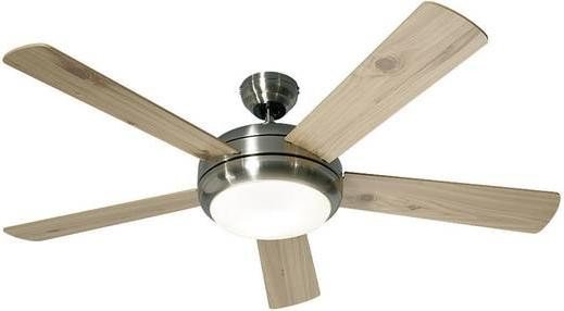 CasaFan titanium 132 BN-BU/KF ceiling fan beech-pine/chrome (9513260)
