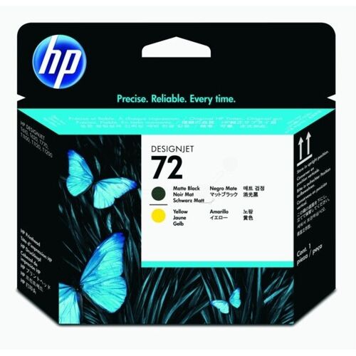 HP Druckkopf 72 schwarz matt/gelb (C9384A)