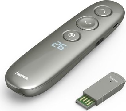 Hama Spot-Pointer 8in1 Wireless presenter dark grey, USB (139917)