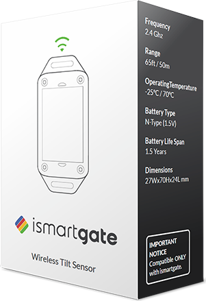 Remsol ismartgate garage tilt sensor, motion detector for Garagentore (iSG-TWS-101)