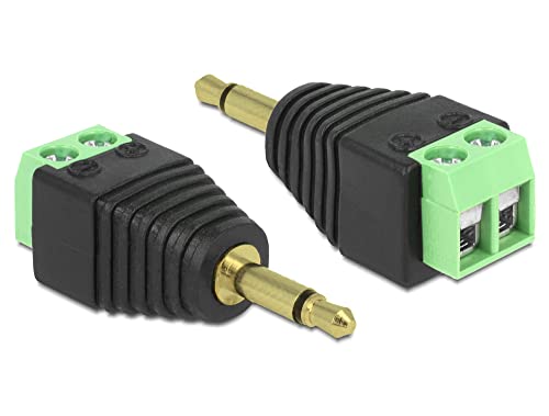DeLOCK 3.5mm jack [plug] on 2-Pin-Terminalblock adapter (65528)