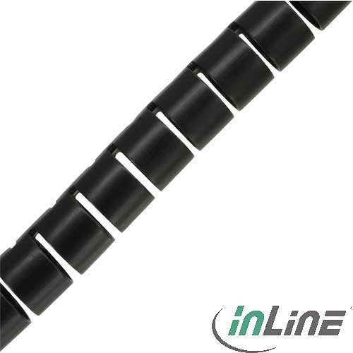 InLine more flexible cable inlay, 20mm, 10m, black (59947T)