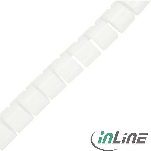 InLine more flexible cable inlay, 15mm, 10m, white (59947W)