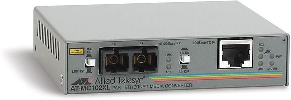 Allied Telesis AT-MC102XL, 100Base-TX to 100Base-FX [2km]