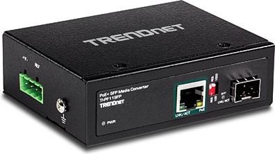 TRENDnet TI-PF11SFP, SFP on 1000Base-T, PoE+