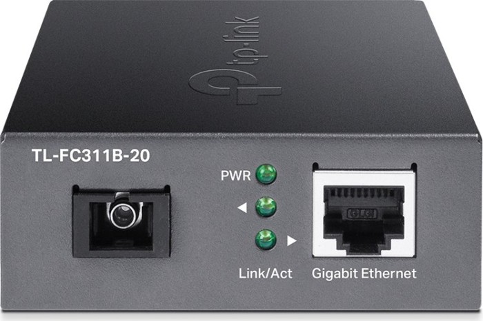 TP-Link Gigabit WDM media Converter, RJ-45, SC-Simplex SM 20km (TL-FC311B-20)