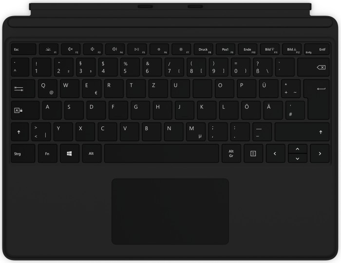 Microsoft Surface Pro X Keyboard black, CH, Business (QJX-00008)