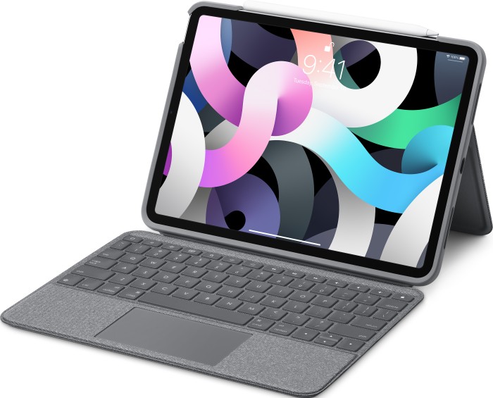 Logitech Folio Touch, KeyboardDock with trackpad for iPad Air 4/Air 5, Oxford grey, CH (920-009960)