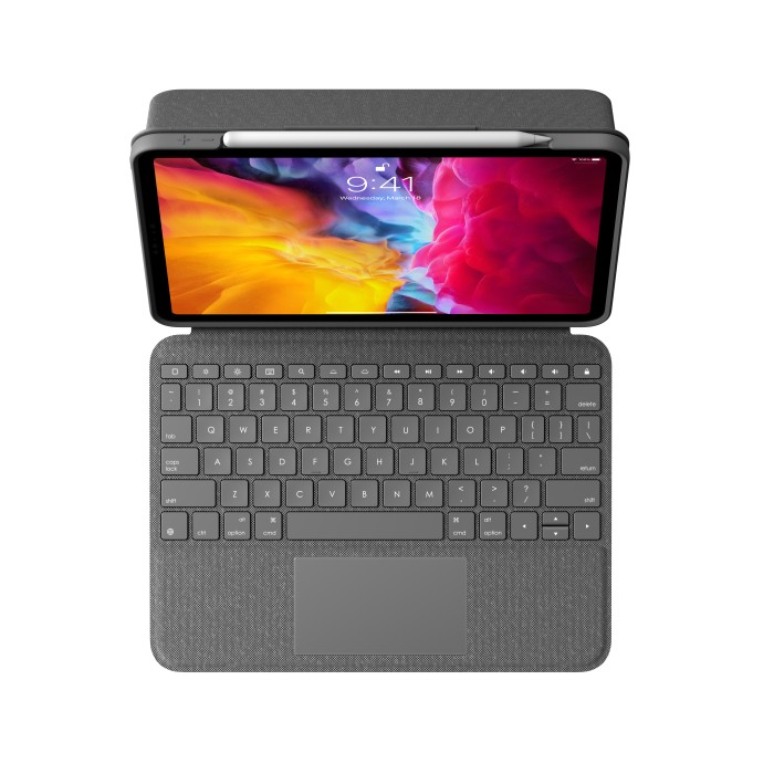 Logitech Folio Touch, KeyboardDock with trackpad for iPad Pro 11" 2020, graphite grey, ES (920-009749)