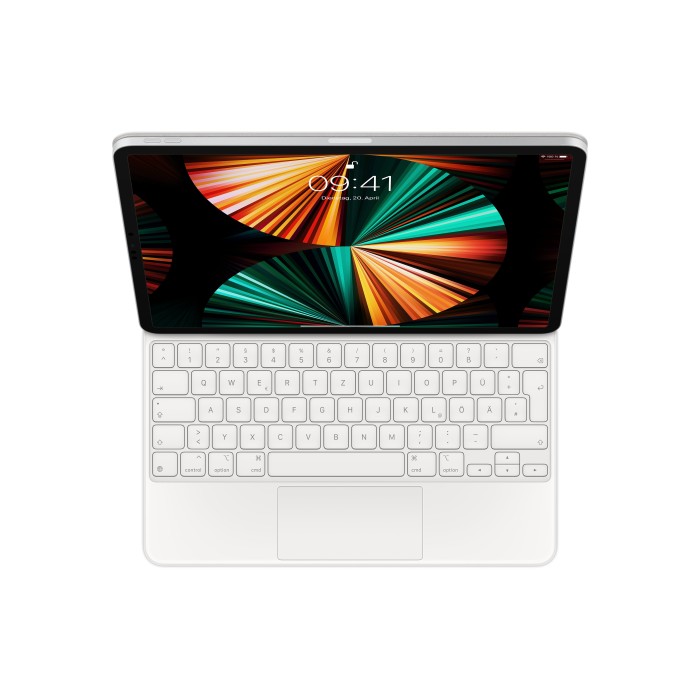 Apple Magic Keyboard, KeyboardDock for iPad Pro 12.9", white, DE [2021 / 2022] (MJQL3D/A)