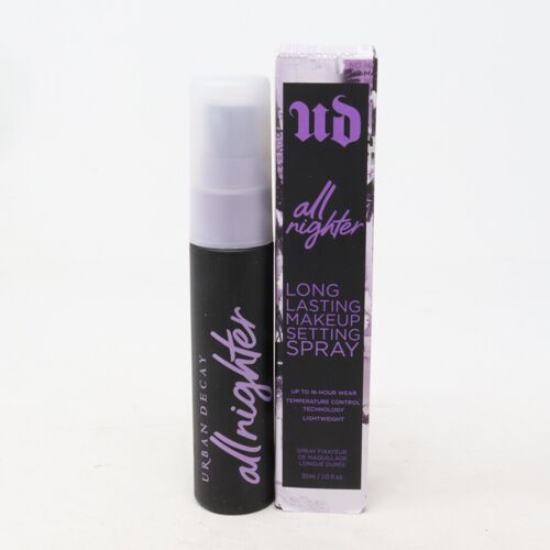 Urban Decay All Nighter Makeup Setting Spray Travel-Size, Long-Lasting Fixing Spray for Face, Up to 16 Hour Wear, Vegan & Oil-free Formula*, 30ml