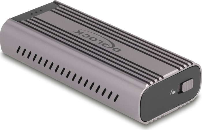 DeLOCK Externes Gehäuse für M.2 NVMe SSD, USB4 (42029)