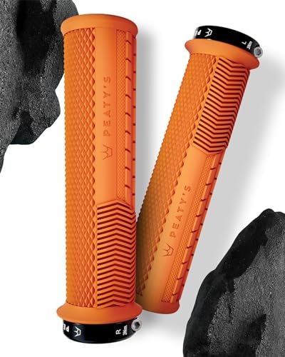 Peaty's Monarch Knurl Thick grips mango