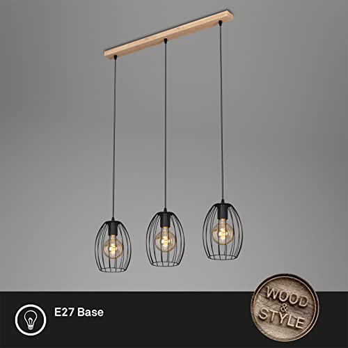 Briloner suspended lamp 3 flames black (4039-035)