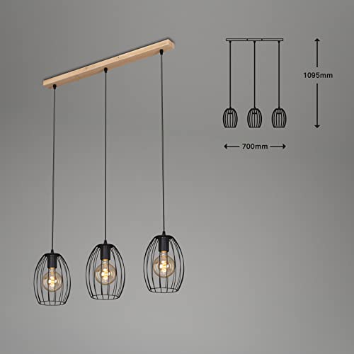Briloner suspended lamp 3 flames black (4039-035)