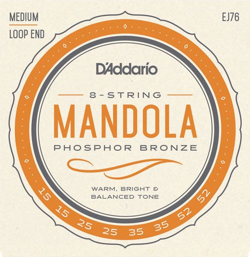 D'Addario Mandola Phosphor Bronze Medium (EJ76)