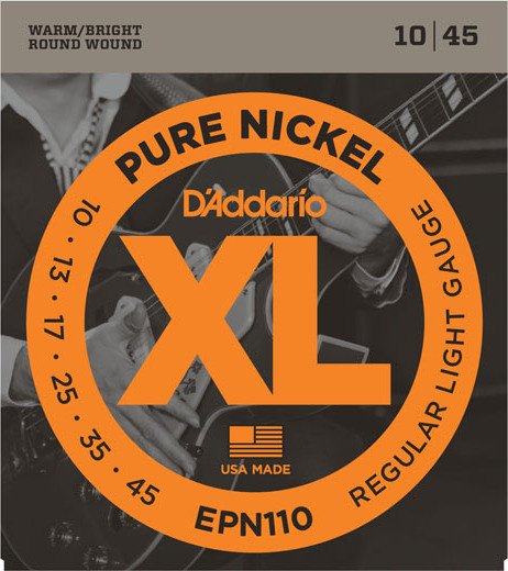 D'Addario XL Pure nickel regular Light (EPN110)