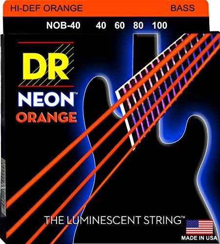 DR Strings Neon orange Bass Light (NOB-40)