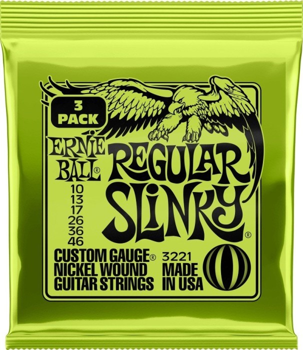 Ernie Ball nickel Wound regular Slinky 3-pack (P03221)