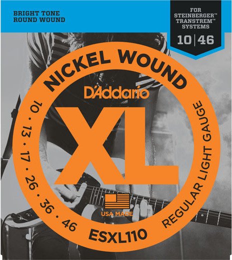 D'Addario XL nickel Wound regular Light Double ball End (ESXL110)