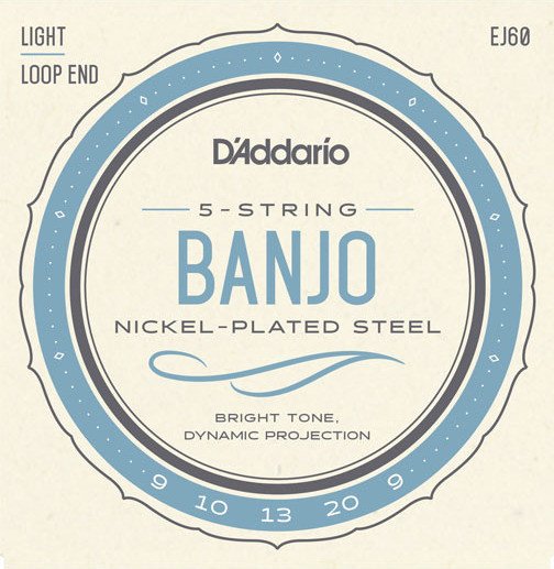 D'Addario 5-string banjo nickel Light (EJ60)