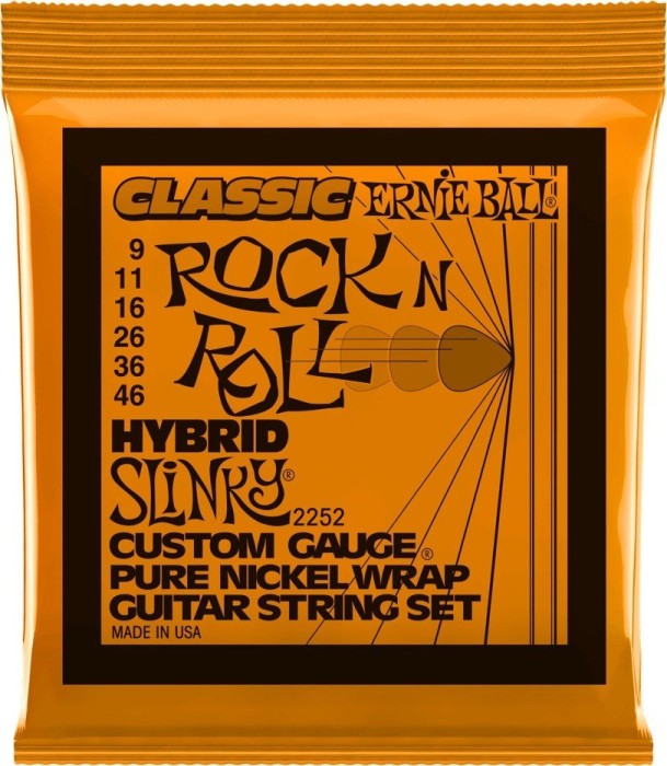Ernie Ball Classic Rock n Roll Pure nickel wrap hybrid Slinky (P02252)