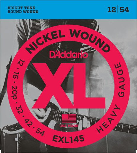 D'Addario XL nickel Wound Heavy Plain 3rd (EXL145)