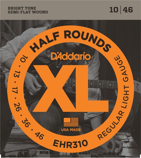 D'Addario XL Half Rounds regular Light (EHR310)