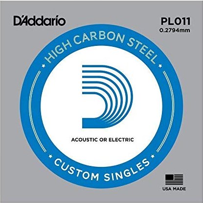D'Addario Single Plain Steel 011 (PL011)