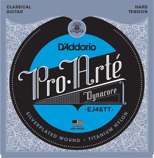 D'Addario Pro-Arté Dynacore, titanium Trebles, Hard Tension (EJ46TT)