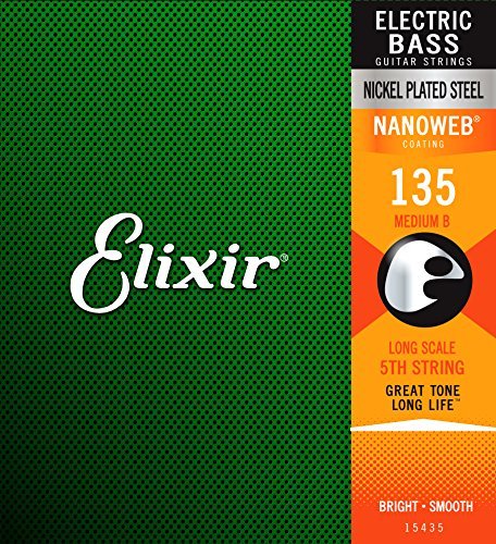 Elixir Electric Bass Nickelwound Nanoweb Medium B (15435)