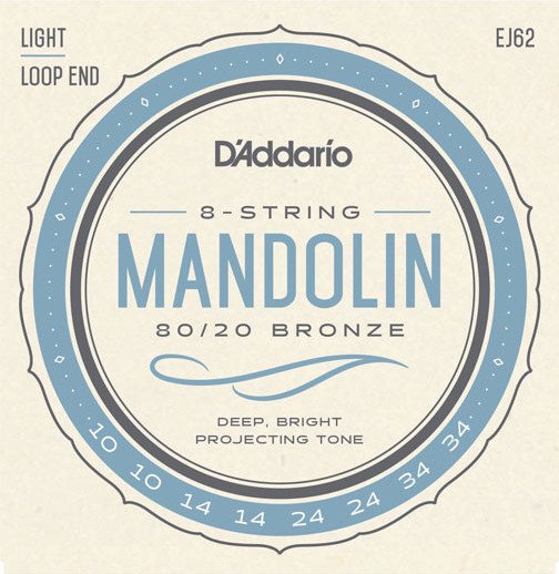 D'Addario Mandolin 80/20 Bronze Light (EJ62)