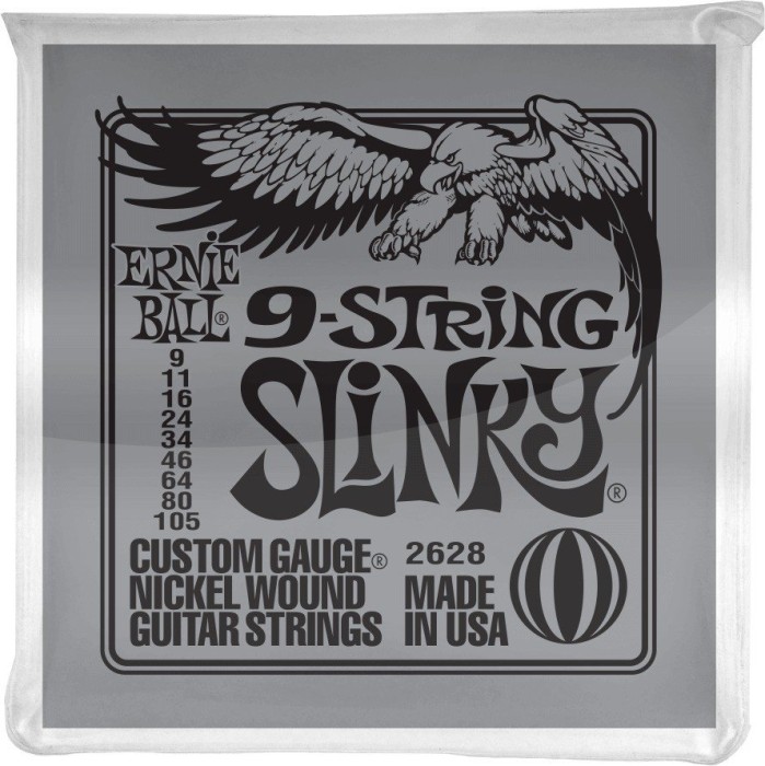 Ernie Ball nickel Wound Slinky 9-string (P02628)