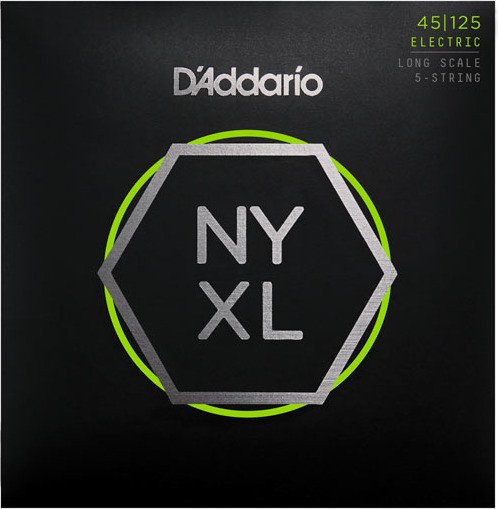 D'Addario NYXL 5-string Bass Light top / Medium Bottom, Long Scale (NYXL45125)