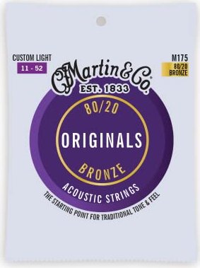Martin Traditional 80/20 Bronze (Originals) Custom Light (M175)