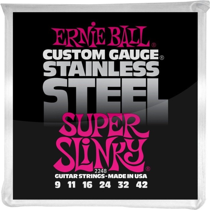 Ernie Ball Stainless Steel Wound Super Slinky (P02248)