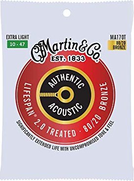 Martin Authentic Acoustic Lifespan 80/20 Bronze Extra Light (MA170T)
