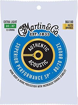 Martin Authentic Acoustic Extra Light 12-string (MA180)