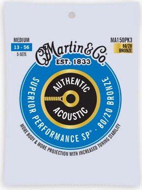 Martin Authentic Acoustic Medium 3 pack (MA150PK3)