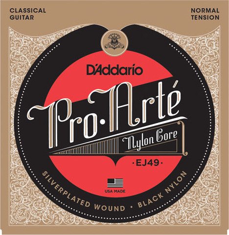 D'Addario Pro-Arté Black nylon Core, normal Tension (EJ49)