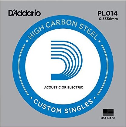 D'Addario Single Plain Steel 014 (PL014)