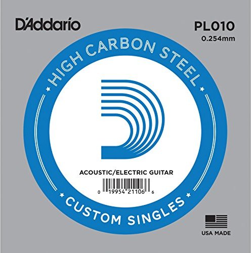 D'Addario Single Plain Steel 010 (PL010)