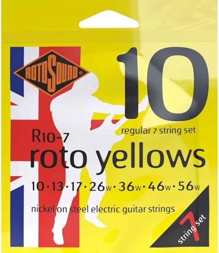 Rotosound Roto Yellows 7-string regular (R10-7)