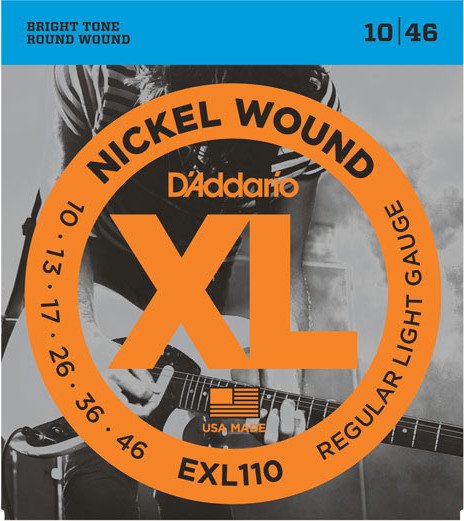 D'Addario XL nickel Wound regular Light 3-pack (EXL110-3D)