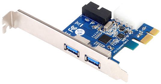 SilverStone EC04-P, 2x USB-A 3.0, 1x USB 3.0 internal, PCIe 2.0 x1 (SST-EC04-P / 71053)