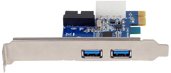 SilverStone EC04-P, 2x USB-A 3.0, 1x USB 3.0 internal, PCIe 2.0 x1 (SST-EC04-P / 71053)